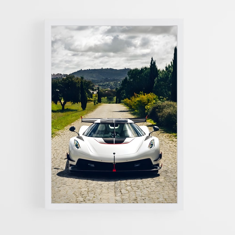 Poster Jesko sur Pavés – affiche Koenigsegg (vue 3)